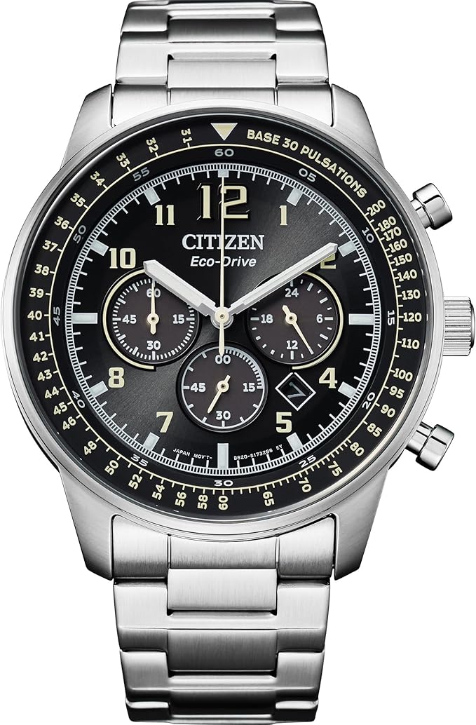 ساعة كرونوغراف رياضية كاجوال للرجال من سيتيزن إيكو درايف